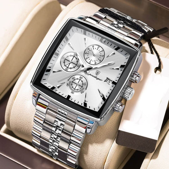 Renley | Stainless Steel Band Multifunction Quartz Watch | 42mm