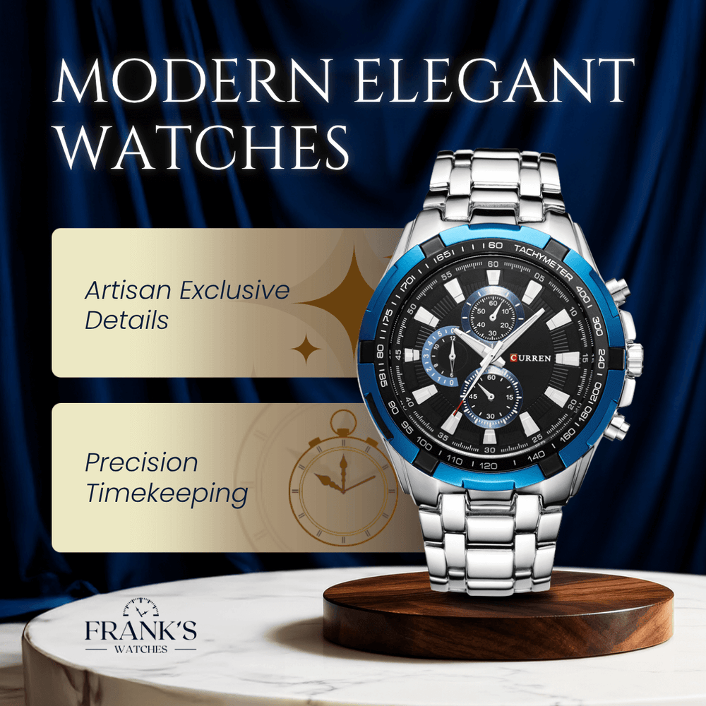 Ridley | Stainless Steel Band Sports Chronograph | 43mm