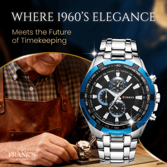 Ridley | Stainless Steel Band Sports Chronograph | 43mm