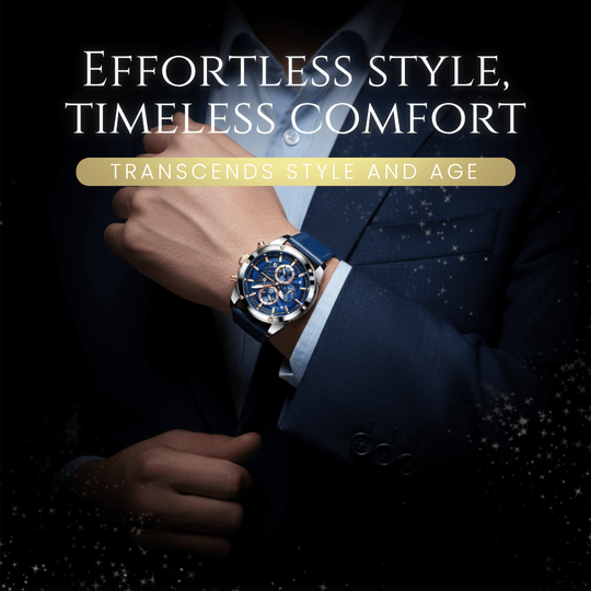 Rockford | Men’s Leather Strap Multifunction Quartz Watch | 41mm