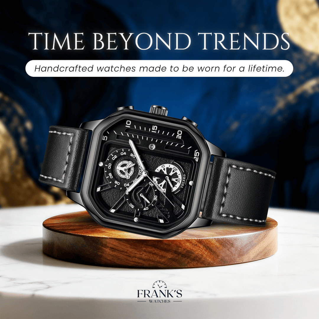 Rockwell | Men’s Rectangular Chronograph Quartz Wristwatch | 42mm