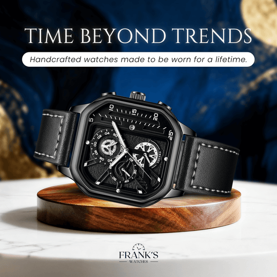 Rockwell | Men’s Rectangular Chronograph Quartz Wristwatch | 42mm