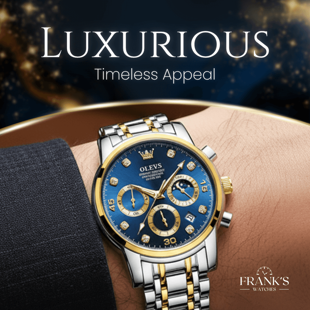 Sinclair | Men’s Diamond-Accent Moon Phase Chronograph | 42mm