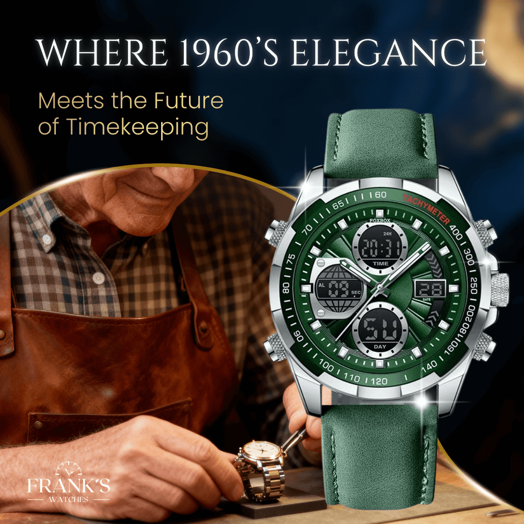 Sterling | Men’s Dual Display Sports Chronograph Watch | 45mm