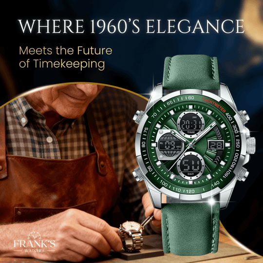 Sterling | Men’s Dual Display Sports Chronograph Watch | 45mm