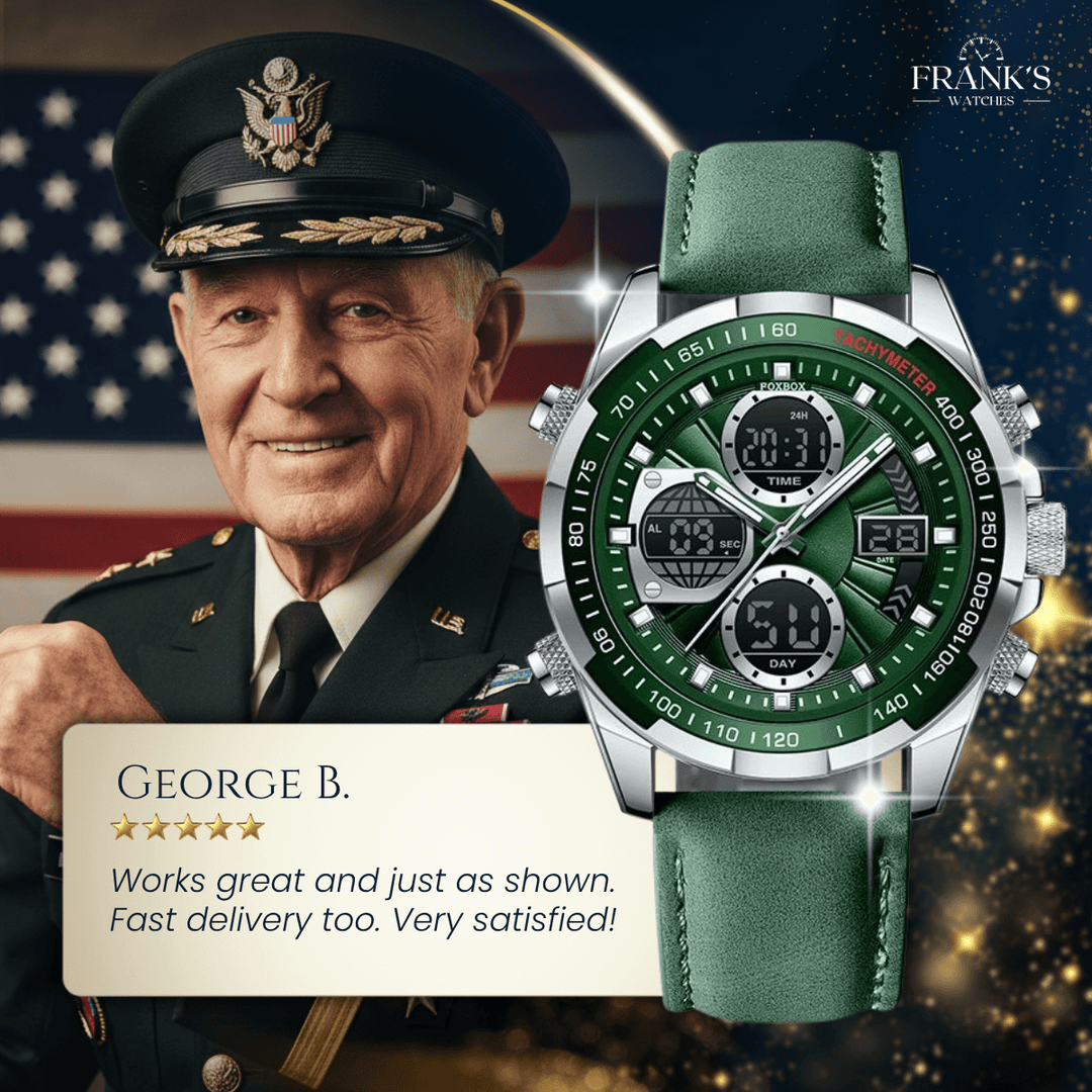 Sterling | Men’s Dual Display Sports Chronograph Watch | 45mm