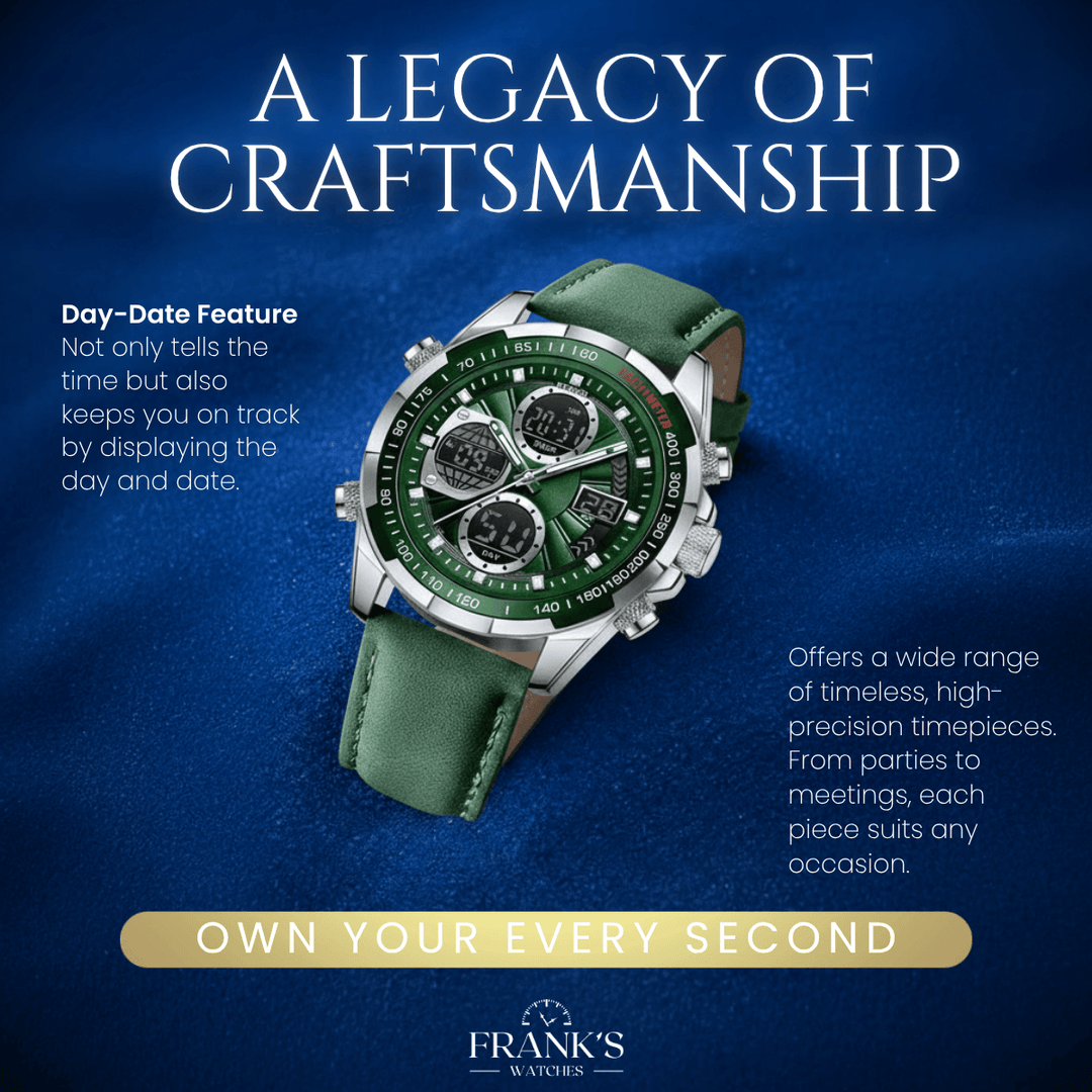 Sterling | Men’s Dual Display Sports Chronograph Watch | 45mm