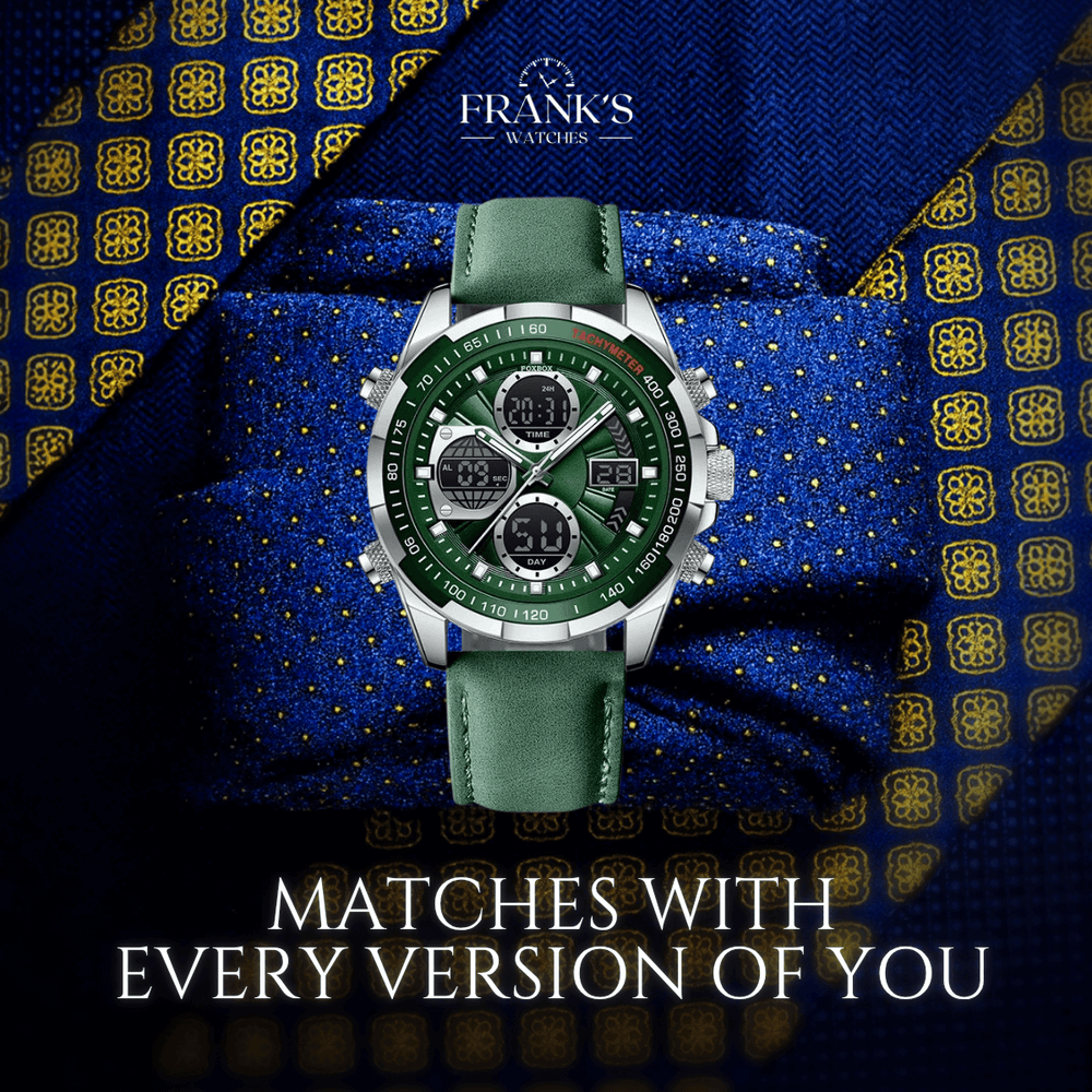 Sterling | Men’s Dual Display Sports Chronograph Watch | 45mm