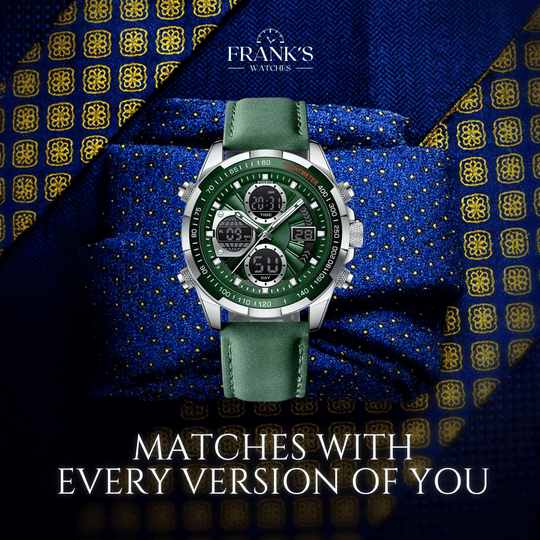 Sterling | Men’s Dual Display Sports Chronograph Watch | 45mm