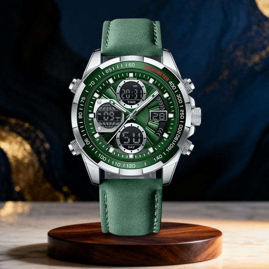Sterling | Men’s Dual Display Sports Chronograph Watch | 45mm