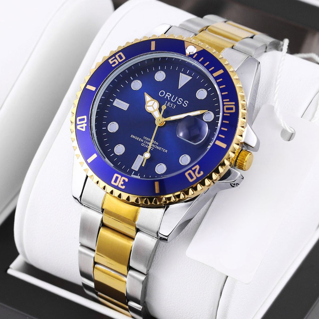 Stratton | Stainless Steel Marine-Style Quartz Watch | 40.5mm