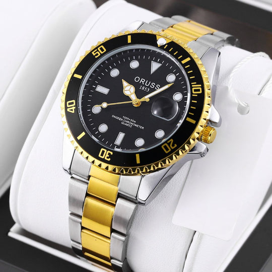 Stratton | Stainless Steel Marine-Style Quartz Watch | 40.5mm