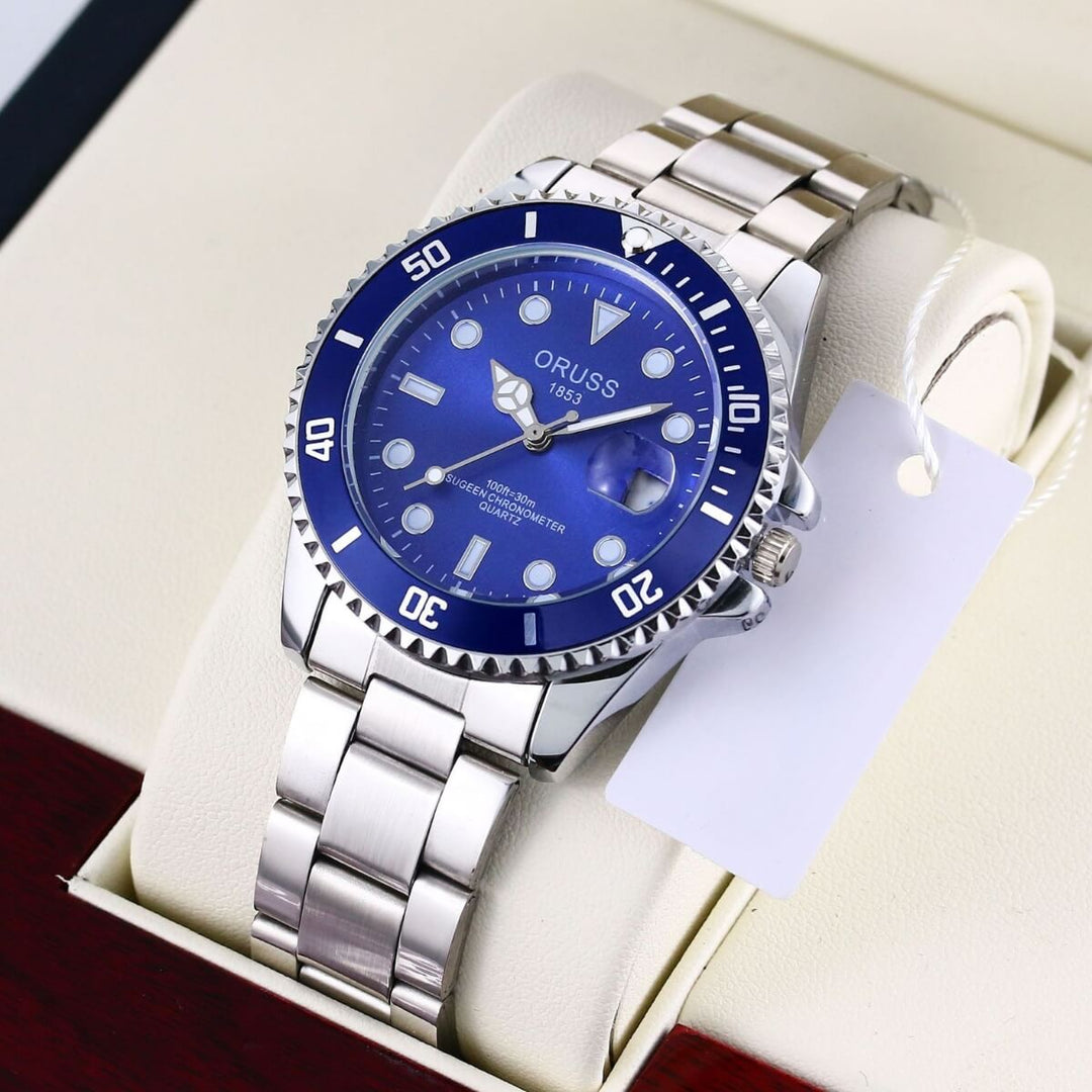 Stratton | Stainless Steel Marine-Style Quartz Watch | 40.5mm