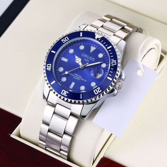 Stratton | Stainless Steel Marine-Style Quartz Watch | 40.5mm