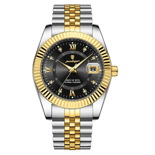 Theodore | Men’s Stainless Steel Date Quartz Watch | 40mm