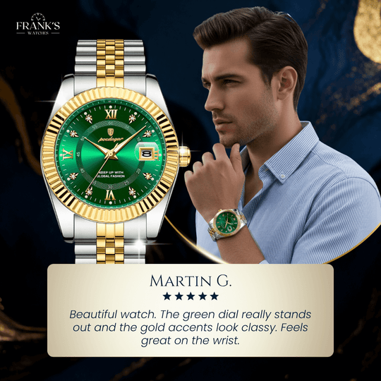 Theodore | Men’s Stainless Steel Date Quartz Watch | 40mm