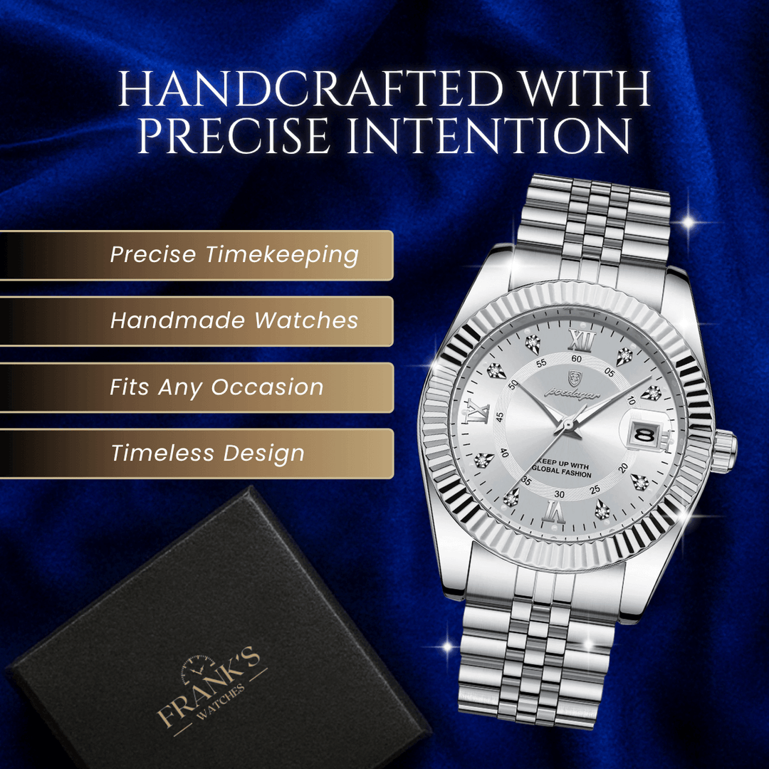 Theodore | Men’s Stainless Steel Date Quartz Watch | 40mm