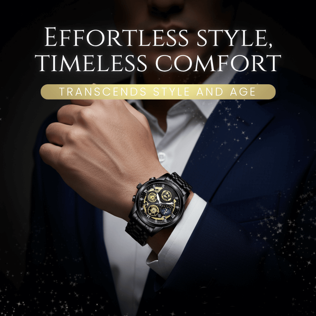 Truman | Men’s Skeleton Gear Chronograph Quartz Watch | 42mm