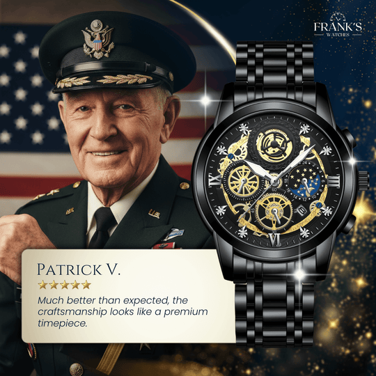 Truman | Men’s Skeleton Gear Chronograph Quartz Watch | 42mm