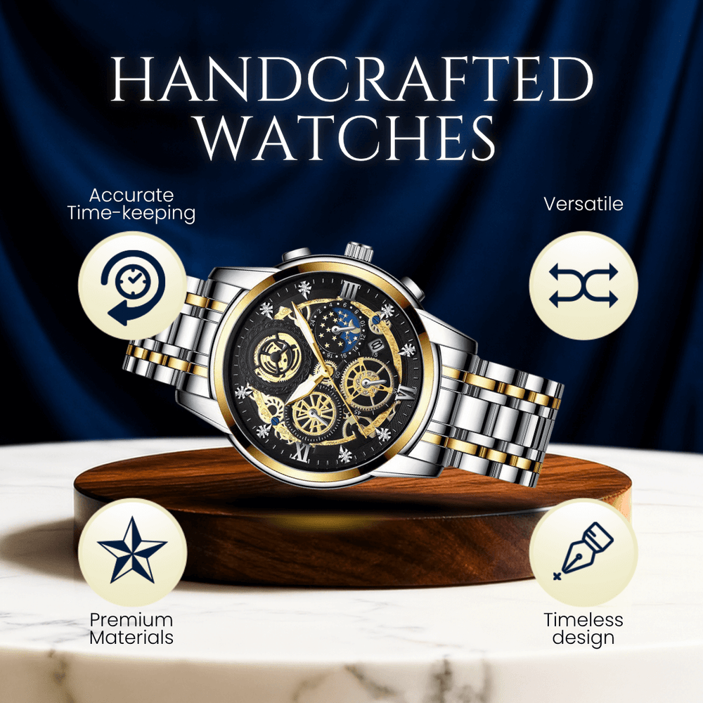 Truman | Men’s Skeleton Gear Chronograph Quartz Watch | 42mm