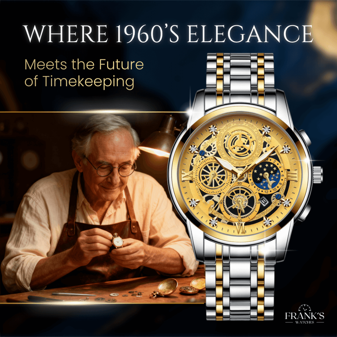 Truman | Men’s Skeleton Gear Chronograph Quartz Watch | 42mm