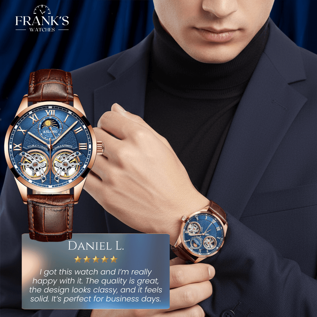 Weston | Luxury Double Flywheel Mechanical Watch | 41mm