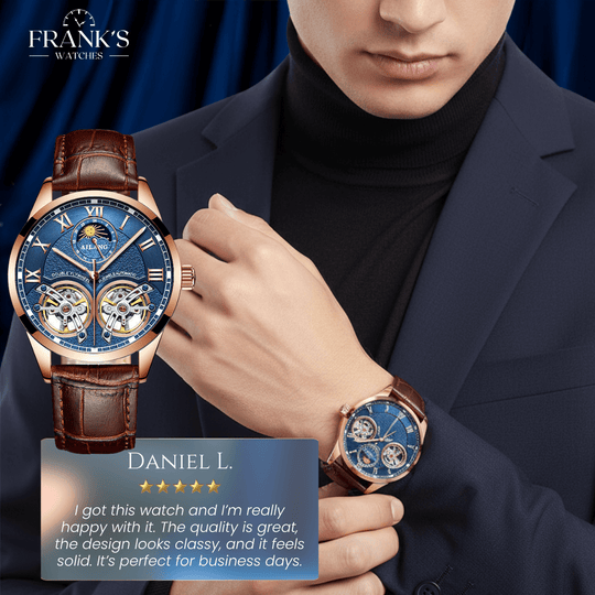 Weston | Luxury Double Flywheel Mechanical Watch | 41mm