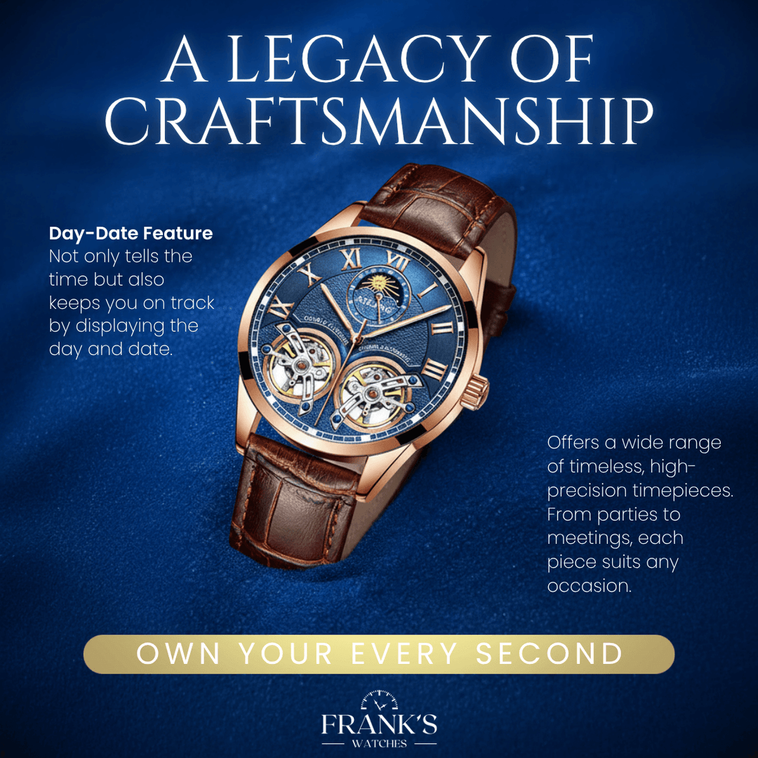 Weston | Luxury Double Flywheel Mechanical Watch | 41mm