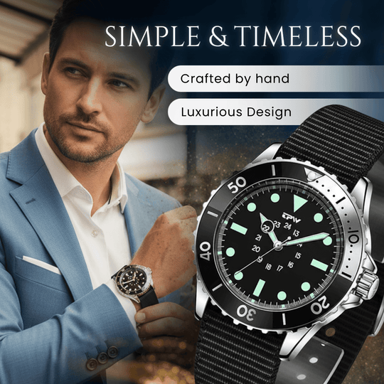 Whitaker | Professional Diver’s Quartz Analog Watch | 41mm