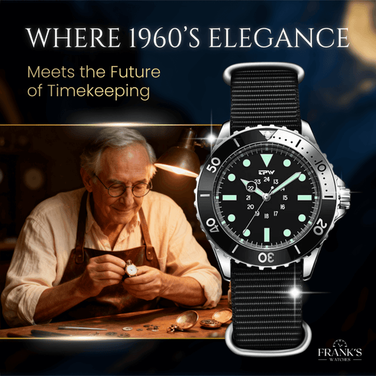 Whitaker | Professional Diver’s Quartz Analog Watch | 41mm