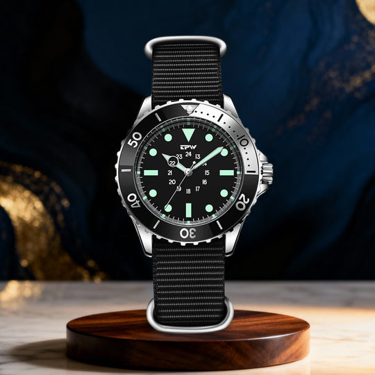 Whitaker | Professional Diver’s Quartz Analog Watch | 41mm