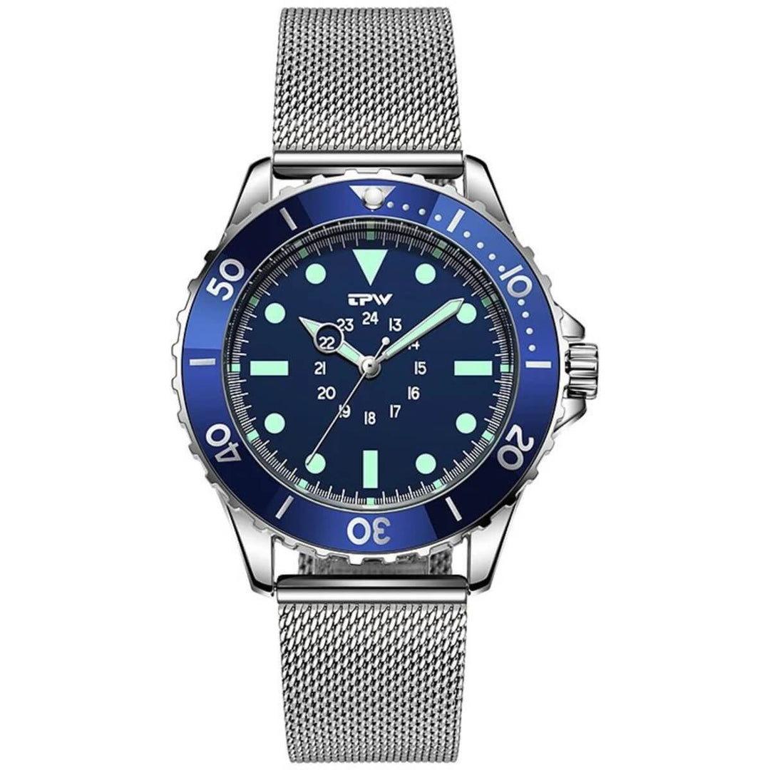 Whitaker | Professional Diver’s Quartz Analog Watch | 41mm