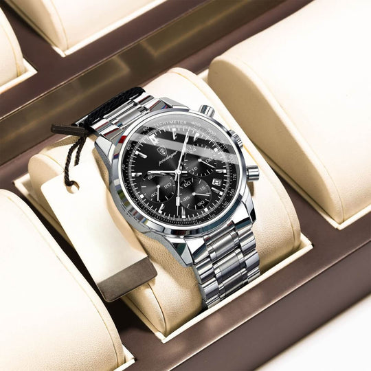 Winsbury | Stainless Steel Chronograph Quartz Watch | 41mm