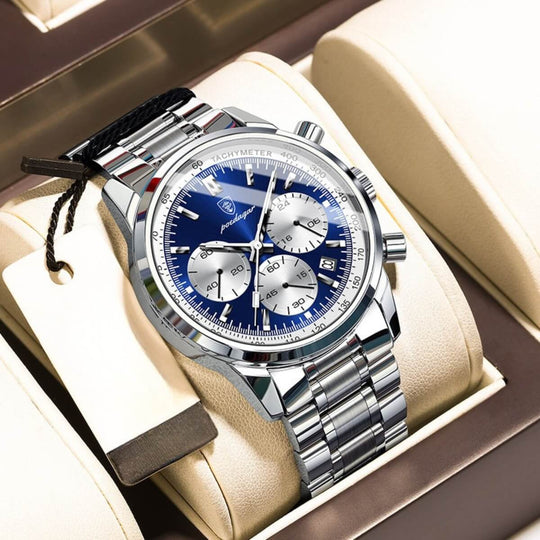 Winsbury | Stainless Steel Chronograph Quartz Watch | 41mm