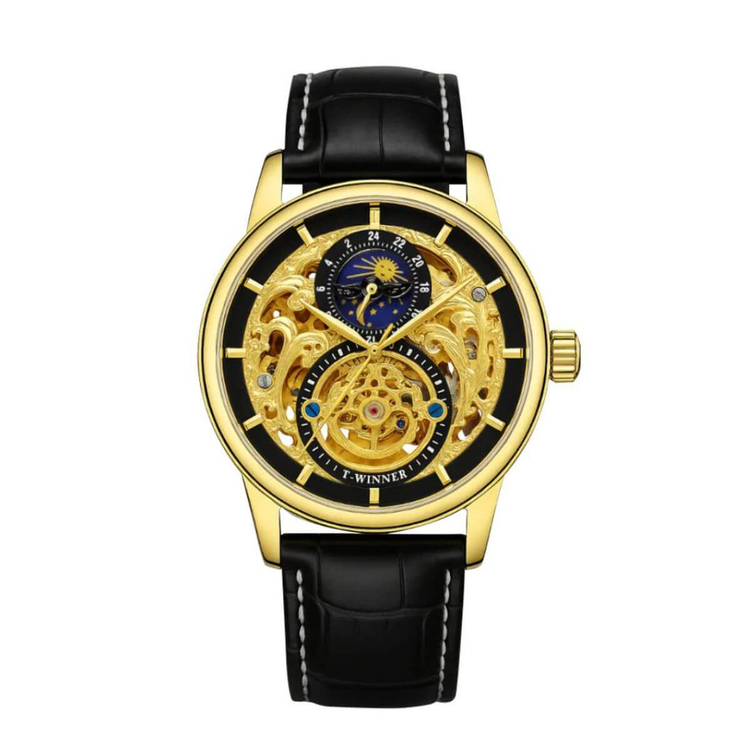 Winsley | Men’s Dual Skeleton Mechanical Watch | 44mm