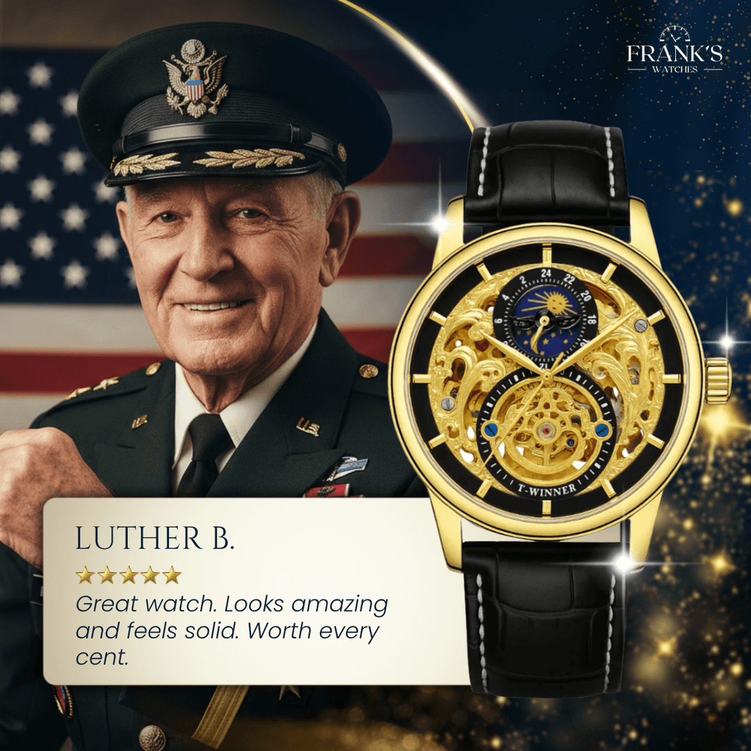 Winsley | Men’s Dual Skeleton Mechanical Watch | 44mm