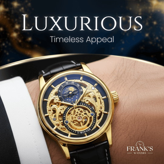 Winsley | Men’s Dual Skeleton Mechanical Watch | 44mm